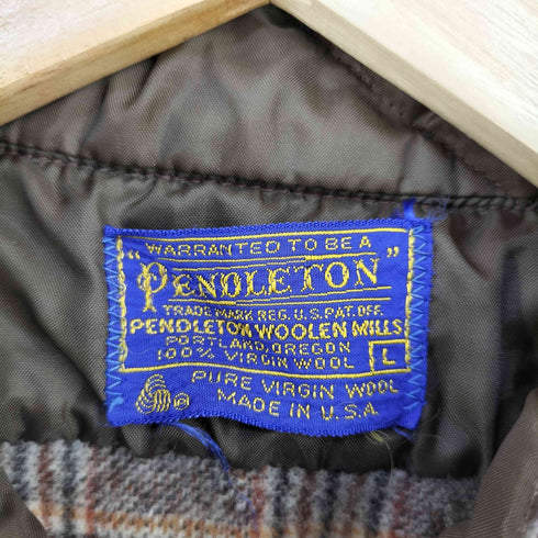 ペンドルトン PENDLETON USA製 グレンチェック ウールネルシャツ メンズ import:L