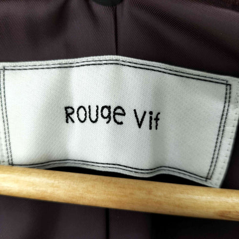 ルージュヴィフ Rouge vif ベルテッドノーカラーガウンコート レディース