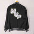 ハフ HUF GALACTIC STACK BASEBALL JACKET バックプリントサテン巣Tじゃん メンズ JPN:L