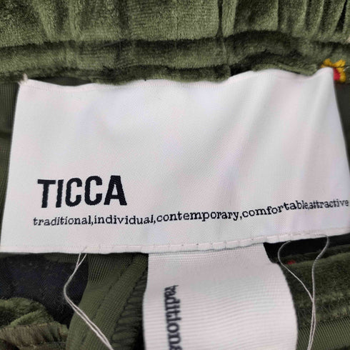 ティッカ TICCA フラワーエンブロイダリーベロアパンツ レディース FREE