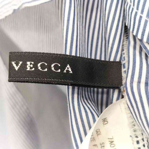 イェッカヴェッカ YECCA VECCA ストライプ柄バンドカラーシャツワンピース レディース FREE