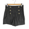 ザラ ZARA 金ボタン フェイクレザーショーツ レディース JPN:S