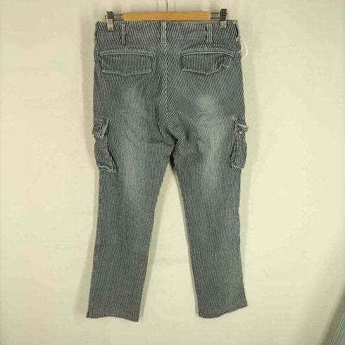 グローバルワーク GLOBAL WORK ヒッコリーカーゴパンツ メンズ JPN:M