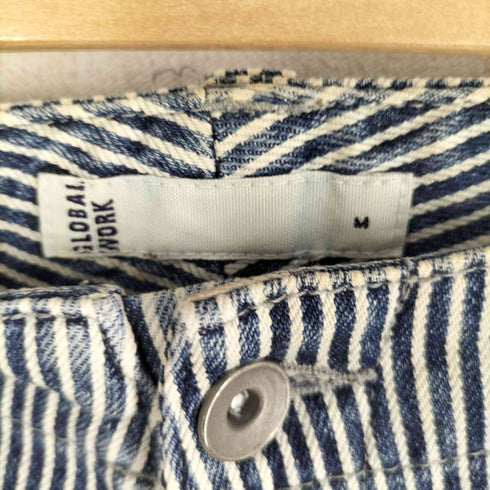 グローバルワーク GLOBAL WORK ヒッコリーカーゴパンツ メンズ JPN:M