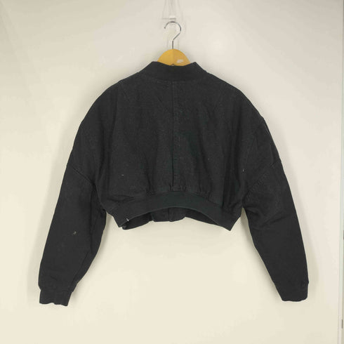 ザラ ZARA DENIM CROPPED PUFFER JACKET デニム クロップド パファー ジャケット レディース import:XL