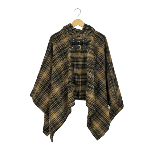 ウールリッチ WOOLRICH ×Le ciel de Harriss ウールナイロン ニットポンチョ レディース 36