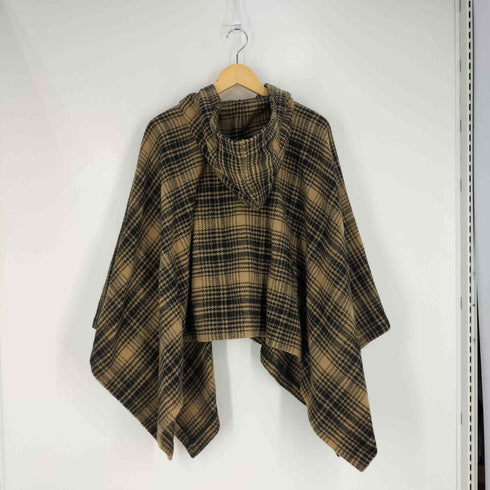 ウールリッチ WOOLRICH ×Le ciel de Harriss ウールナイロン ニットポンチョ レディース 36