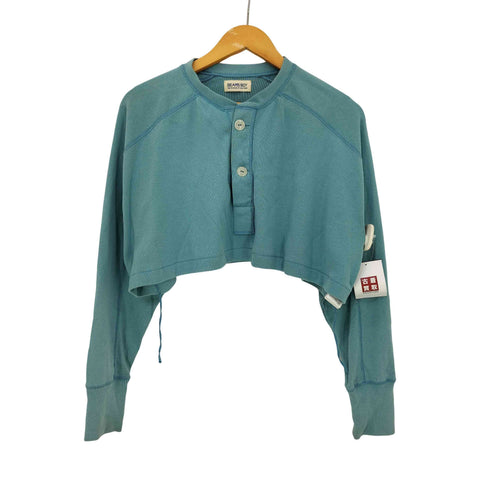 ビームスボーイ BEAMS BOY 22SS ミリタリー リブ ショートヘンリーネック レディース
