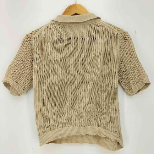 ユナイテッドアローズ UNITED ARROWS メッシュ ショートスリーブ ポロニット プルオーバー レディース FREE