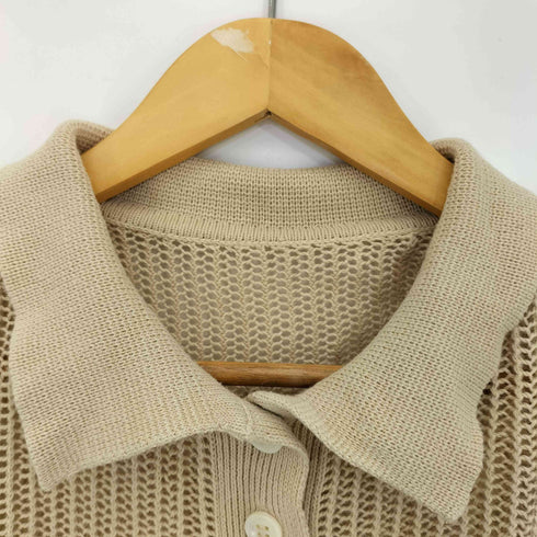 ユナイテッドアローズ UNITED ARROWS メッシュ ショートスリーブ ポロニット プルオーバー レディース FREE