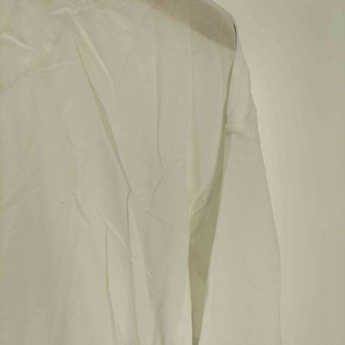 イッセイミヤケ ISSEY MIYAKE 11SS ステッチデザイン 裾スリット バンドカラー 5B プルオーバーシャツ ブラウス レディース JPN:2
