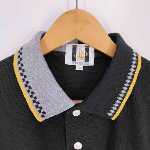 JPS SPORTS ロゴ刺繍 ロングスリーブ ポロシャツ メンズ LL