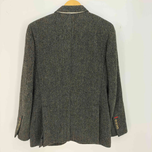 ハリスツイード Harris Tweed 背抜き ヘリンボーン ウール100 2B テーラードジャケット メンズ JPN:46