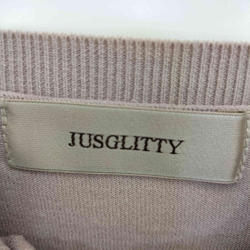 ジャスグリッティー JUSGLITTY ニット ノースリーブトップス カーディガン アンサンブル レディース JPN:2