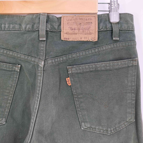 リーバイス Levis USA製 96年04月製 RELAXED FIT 555 ボタン裏575 オレンジタブ ジップフライ デニムパンツ メンズ W33/L32