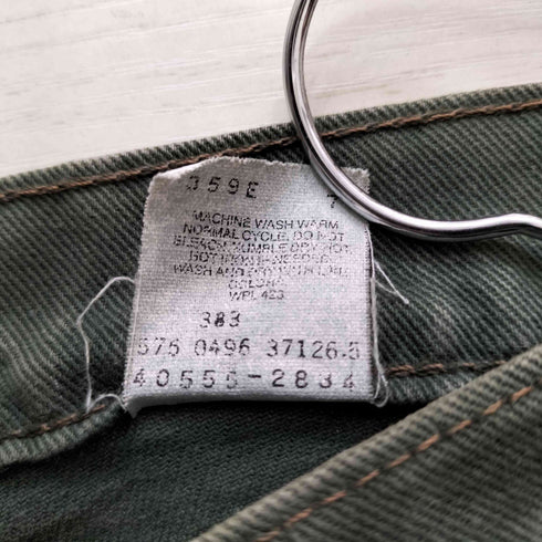 リーバイス Levis USA製 96年04月製 RELAXED FIT 555 ボタン裏575 オレンジタブ ジップフライ デニムパンツ メンズ W33/L32