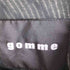 ゴム gomme ダイアゴナルジップ 裾ジップ 異素材切替 総柄半袖ワンピース ドレープ 裁断 レディース M