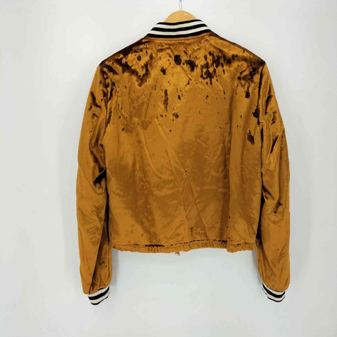 サンローランパリ SAINT LAURENT PARIS BOMBER JACKET VARSITY JACKET レーヨンシルク ボンバージャケット メンズ EUR:44