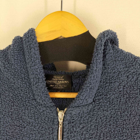 ユナイテッドアローズ UNITED ARROWS フーデット ジップアップフリース メンズ JPN:M