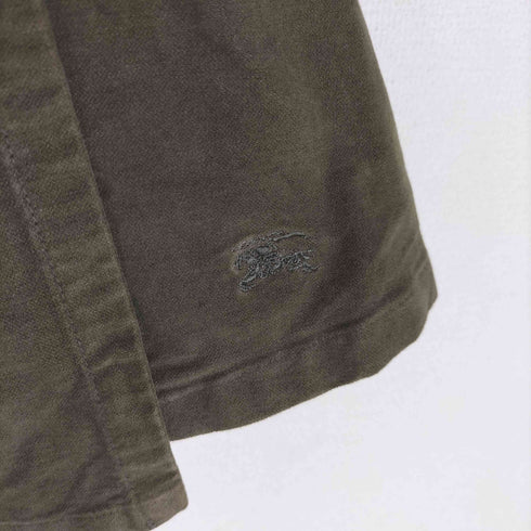 バーバリーブルーレーベル BURBERRY BLUE LABEL ロゴ刺繍 ベロアラップミニスカート レディース FR:38-40
