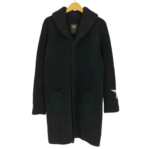 ニーキューイチニーキューゴーオム 291295=HOMME ボア フリース ショールカラー 袖スター ステンカラーコート メンズ JPN:3