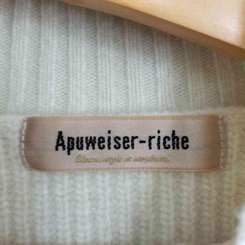 アプワイザーリッシェ Apuweiser riche 22AW ウールカシミヤショートニット セーター レディース JPN:2