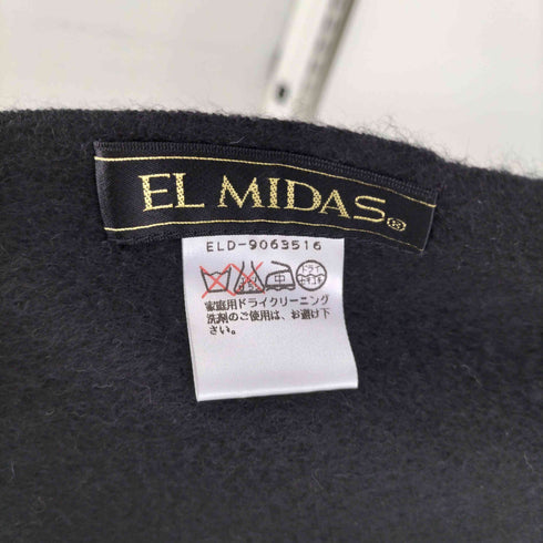 EL MIDAS カシミヤ100% フリンジマフラー レディース