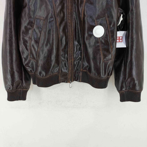 ザラ ZARA FAUX LEATHER BOMBER JACKET メンズ import:XL