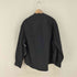 ザラ ZARA コットンナイロン カラーレスジャケット メンズ import:M