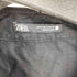 ザラ ZARA コットンナイロン カラーレスジャケット メンズ import:M