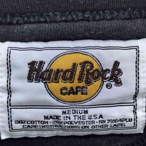 ハードロックカフェ Hard Rock Cafe USA製 LAS VEGAS 刺繍スウェット メンズ import:M