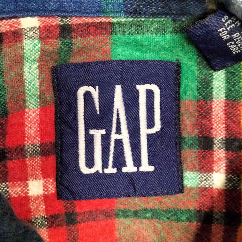 ギャップ Gap OLD L/S チェック柄BDシャツ メンズ JPN:L