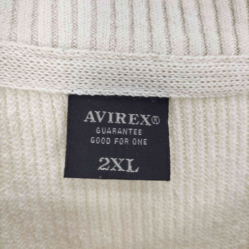 アヴィレックス AVIREX CREW NECK SLEEVE POCKET KNIT クルーネック スリーブ ポケット ニット メンズ 2XL