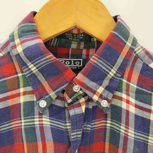 ポロバイラルフローレン Polo by RALPH LAUREN L/S スモールポニー刺繍チェック柄BDシャツ メンズ 20