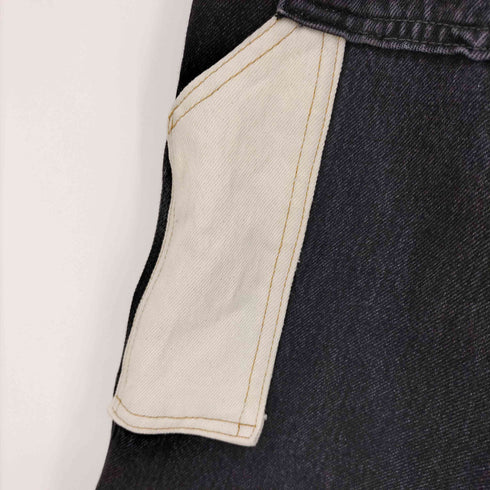 リーバイス Levis SILVERTAB BAGGY バギーカーペンター ブラック ダブルニーカスタム メンズ W38/L30