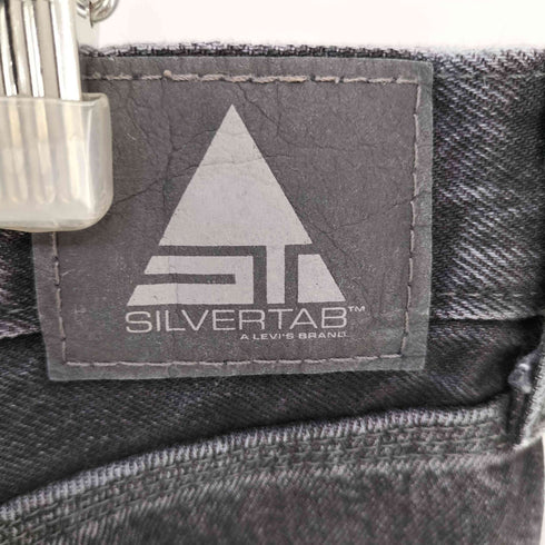 リーバイス Levis SILVERTAB BAGGY バギーカーペンター ブラック ダブルニーカスタム メンズ W38/L30