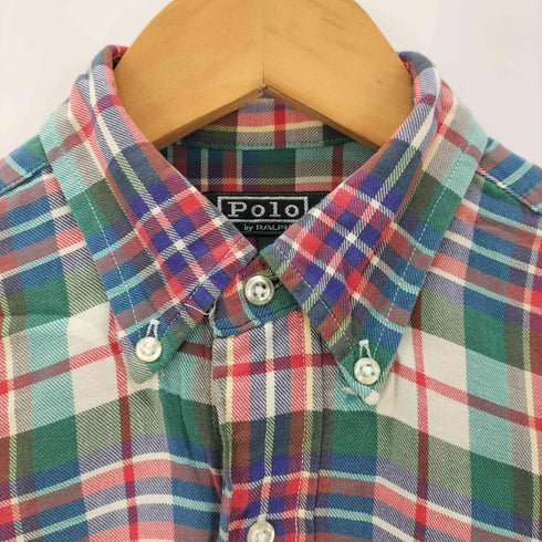 ポロバイラルフローレン Polo by RALPH LAUREN L/S スモールポニー刺繍チェック柄BDシャツ レディース 18