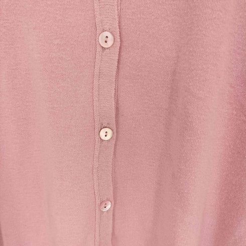アニエスベー agnes b. PARIS フランス製 ウォッシャブル ボタンカーディガン レディース JPN:2