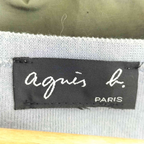 アニエスベー agnes b. PARIS 半袖 ボタンカーディガン レディース