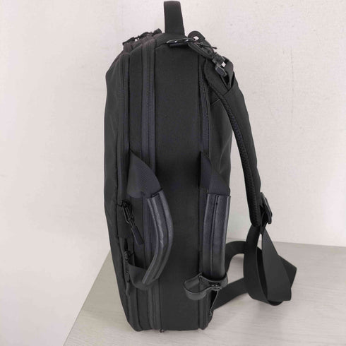 ハピタスプラス 3WAY エイチプラス 超薄型ビジネスリュック ブラック 撥水加工済 メンズ