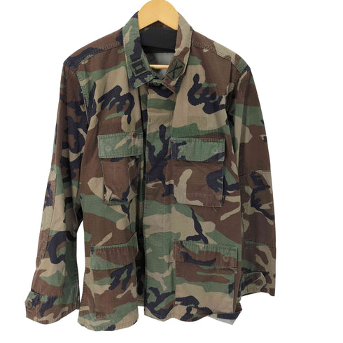 ユーエスアーミー U.S. ARMY 90S 96年製 ウッドランドカモコンバットジャケット ミリタリー BDU メンズ MEDIUM REGULAR