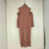 MUGUET open shoulder ribbon op オープンショルダー リボン ニットワンピース レディース FREE