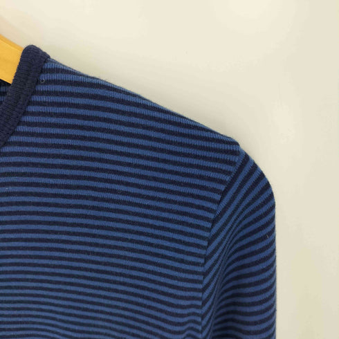 アニエスベー agnes b. PARIS 07AW フランス製 ボーダー ボタンカーディガン レディース JPN:2
