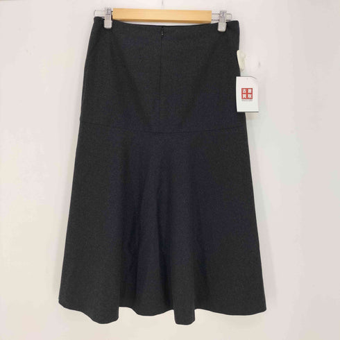 アニエスベー agnes b. PARIS フランス製 ストレッチ ウールフレアスカート レディース JPN:38
