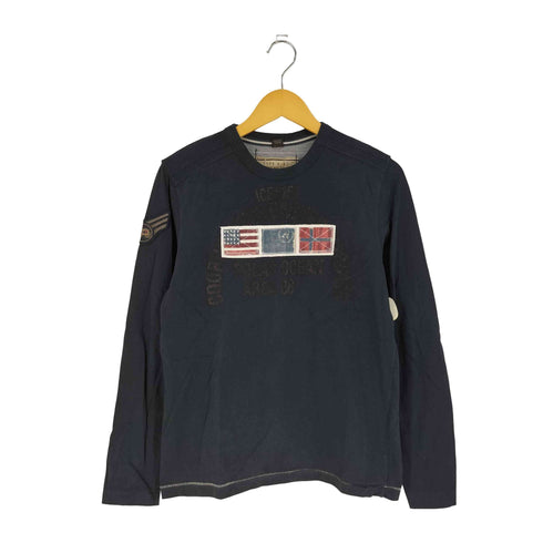 ナパピリ NAPAPIJRI 国旗 U.S. AIR FORCE ワッペン ロングスリーブTシャツ ロンT メンズ import:S