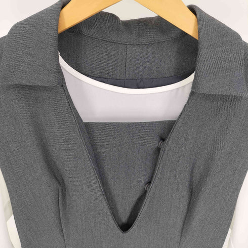 リリーブラウン Lily Brown 21AW シャツカラーレイヤードワンピース レディース JPN:0