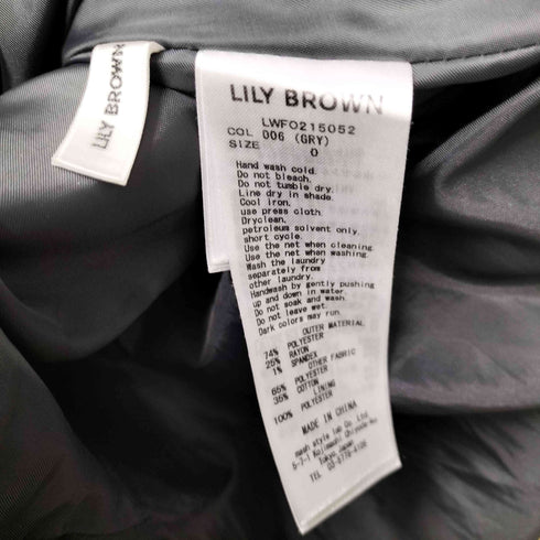 リリーブラウン Lily Brown 21AW シャツカラーレイヤードワンピース レディース JPN:0