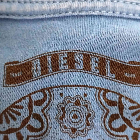 ディーゼル DIESEL SMILE IN LINE スカル プリント クルーネック Tシャツ Y2K メンズ import:S