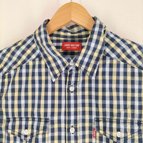 リーバイスレッド Levis RED チェックワークシャツ グランパシャツ メンズ import:L