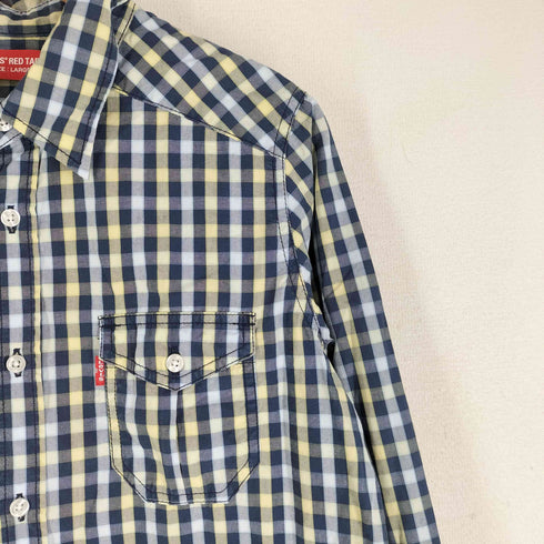 リーバイスレッド Levis RED チェックワークシャツ グランパシャツ メンズ import:L
